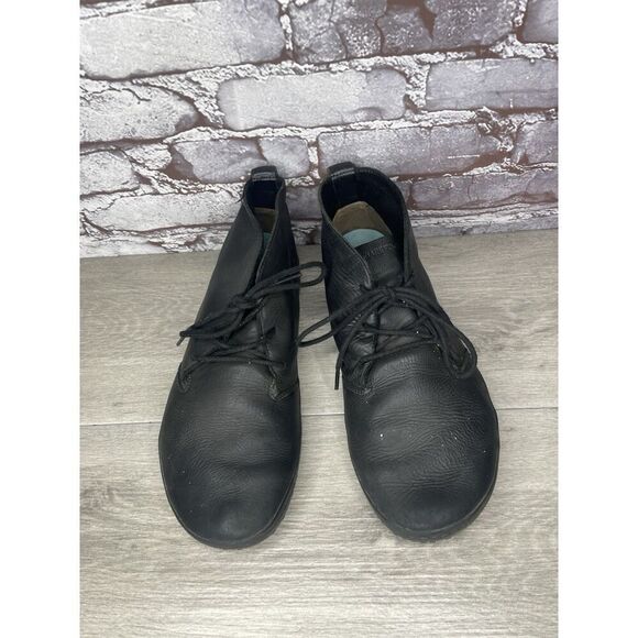 VivoBarefoot Men’s Gobi Black Leather Boots Lace Up Running Shoes Sz 45EU/12M US main image 15